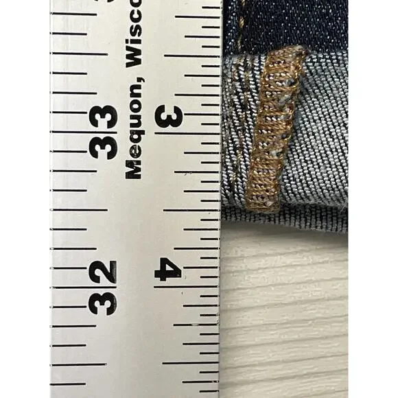 American Eagle Shorts Womens 00 Dark Wash Denim Next Level Stretch Rolled Casual - Picture 6 of 12